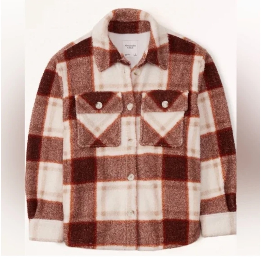 ABERCROMBIE Plaid Shirt Jacket NWT